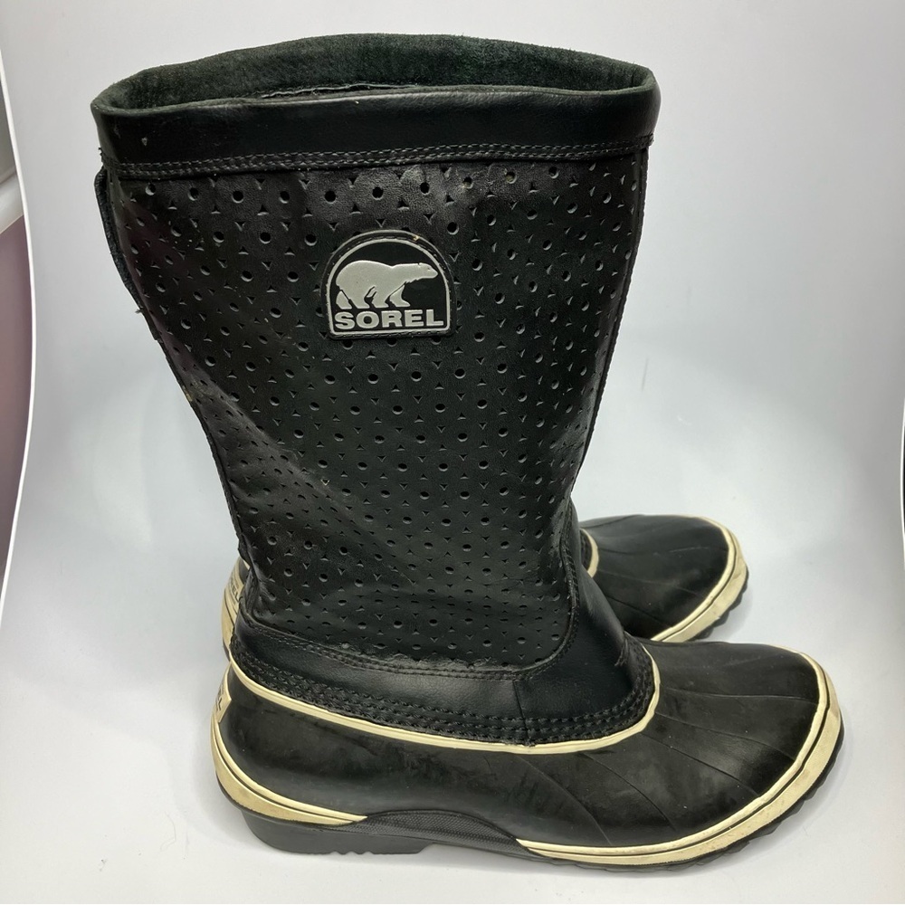 Sorel Sorelli tall insulated rain boots black size 12β - Picture 2 of 10